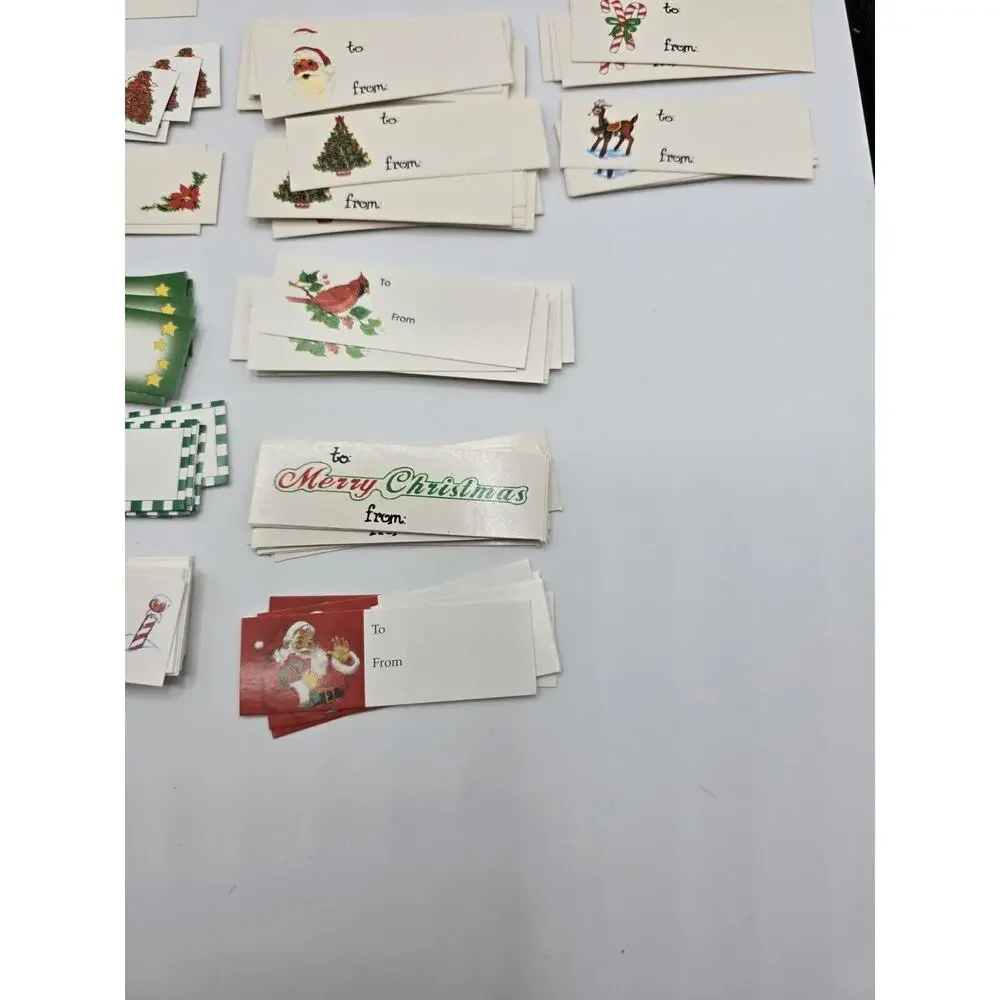 Vintage Christmas Gift Tags Ephemera Unused, Variety!